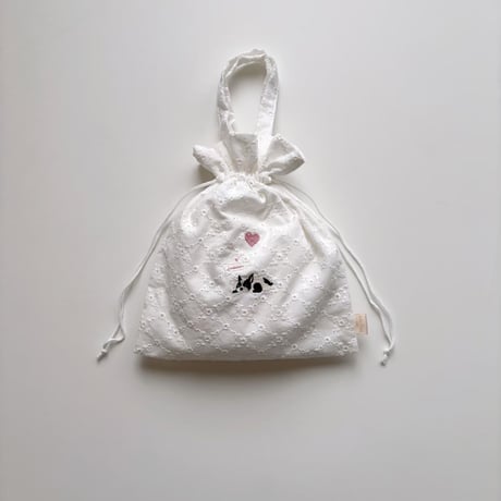 ドローイングバッグ lace embroidery Mサイズ/Sサイズ/Miniサイズ/minimini