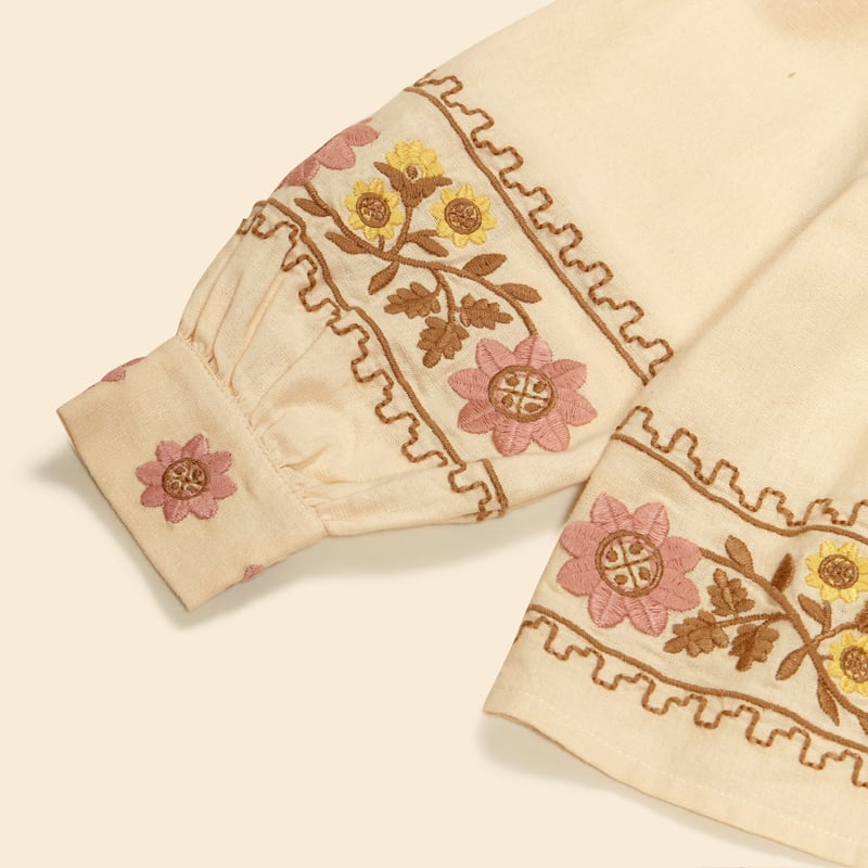 Apolina☆Dusty Blouse - Cashew☆3-5y POUPONS / Apolina DUSTY BLOUSE CASHEW(3-5Y)