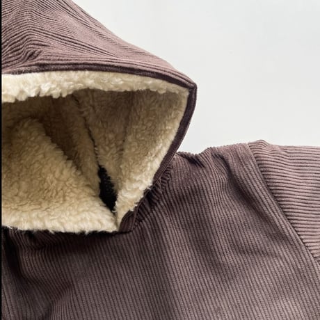 CARAMEL TWITE BABY HOODIE - DARK CHOCOLATE