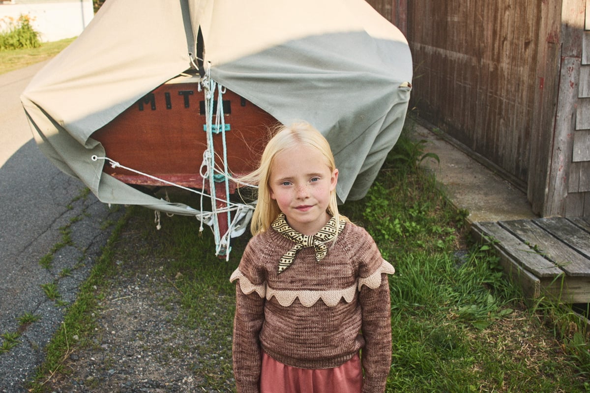 Misha & Puff Scout Top - Raffia Little House Fl