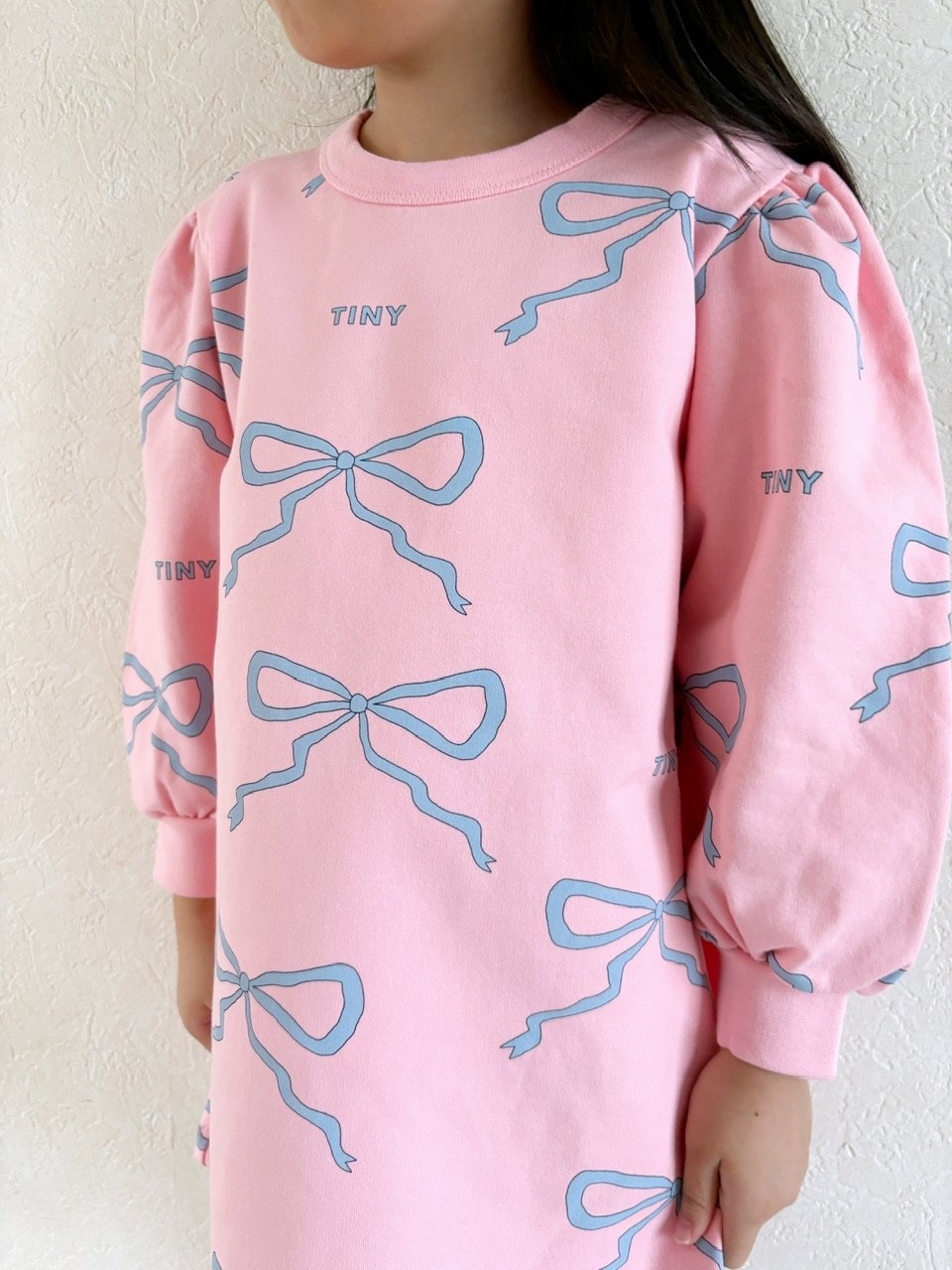 TINY COTTONS タイニーコットンズ スウェット  peach 3y tinycottons bows sweatshirt peach – kodomo