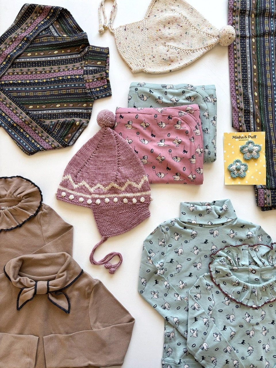 R*a様 Misha & Puff cat&mouse onesie Misha & Puff Pierrot Onesie 18-24m