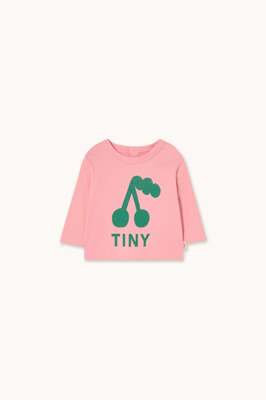 トップス TINYCOTTONS STRAWBERRIES TEE 2y TINYCOTTONS】STRAWBERRIES BABY SHIRT pastel pin