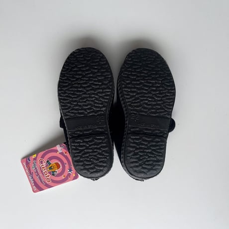 Cienta ベロアストラップラバーシューズ EUR22-28-Black