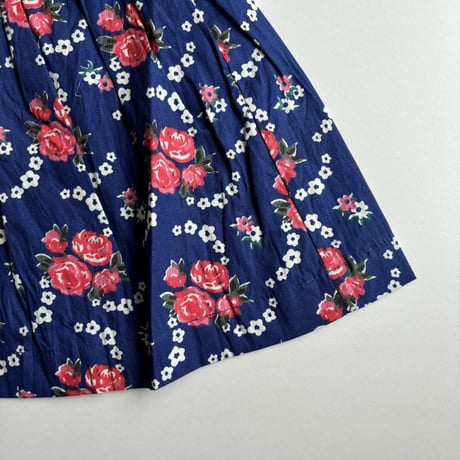CARAMEL　CUMIN SKIRT - ROSE POSY PRINT BLUE