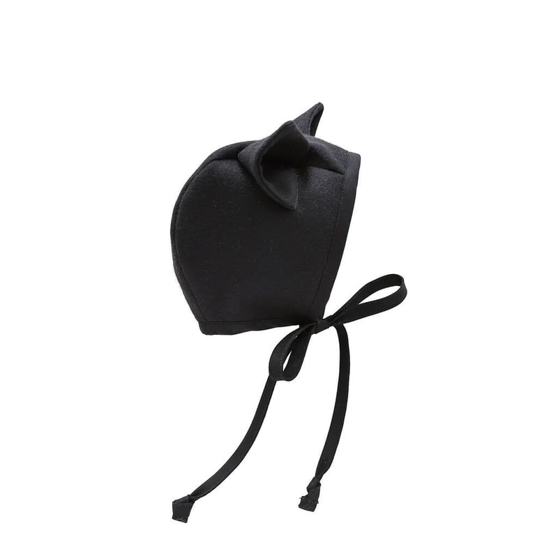 【BAREN】BONNET / Organic Cotton-Black Briar Baby BLACK CAT BONNET COTTON-LINED | Bab