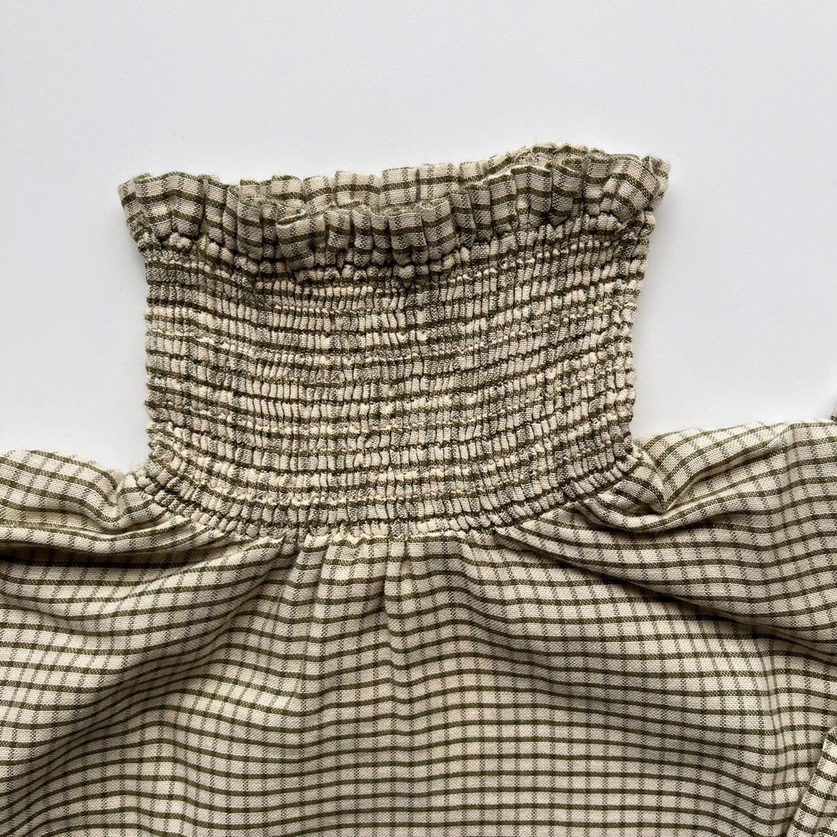 Liilu Smocked Check Blouse - check | Baby Sty