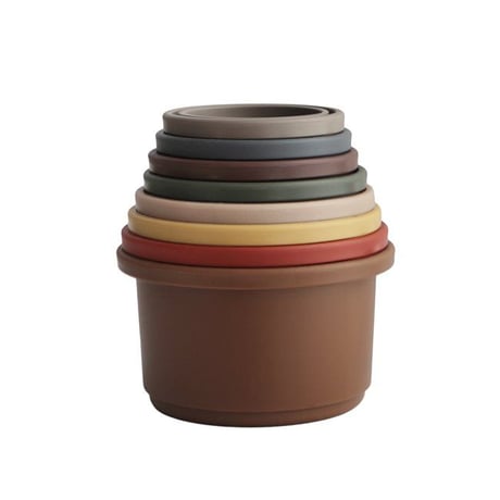 Mushie Stacking Cups Toy | Made in Denmark (Retro)