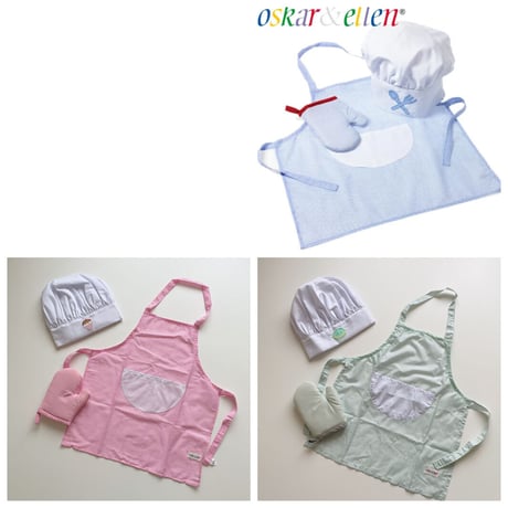 [Oskar & Ellen オスカー&エレン]シェフセット 全3色
