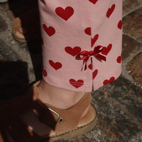 Konges Sløjd 　DREY SLIT PANTS GOTS - AMOUR ROUGE