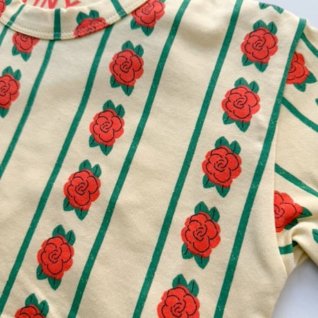 tiny cottons  Rose Pattern Crop Tee