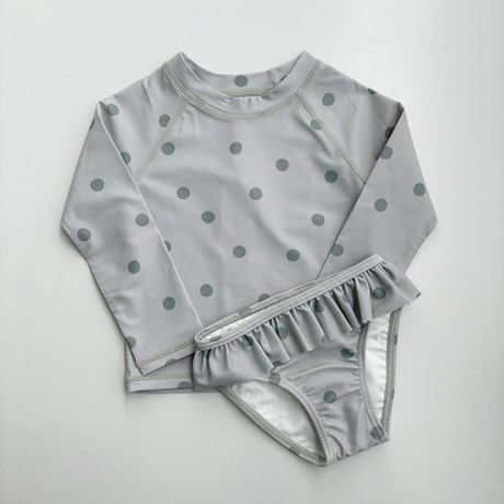 Rylee + Cru　RASH GUARD GIRLS SET - POLKA DOT