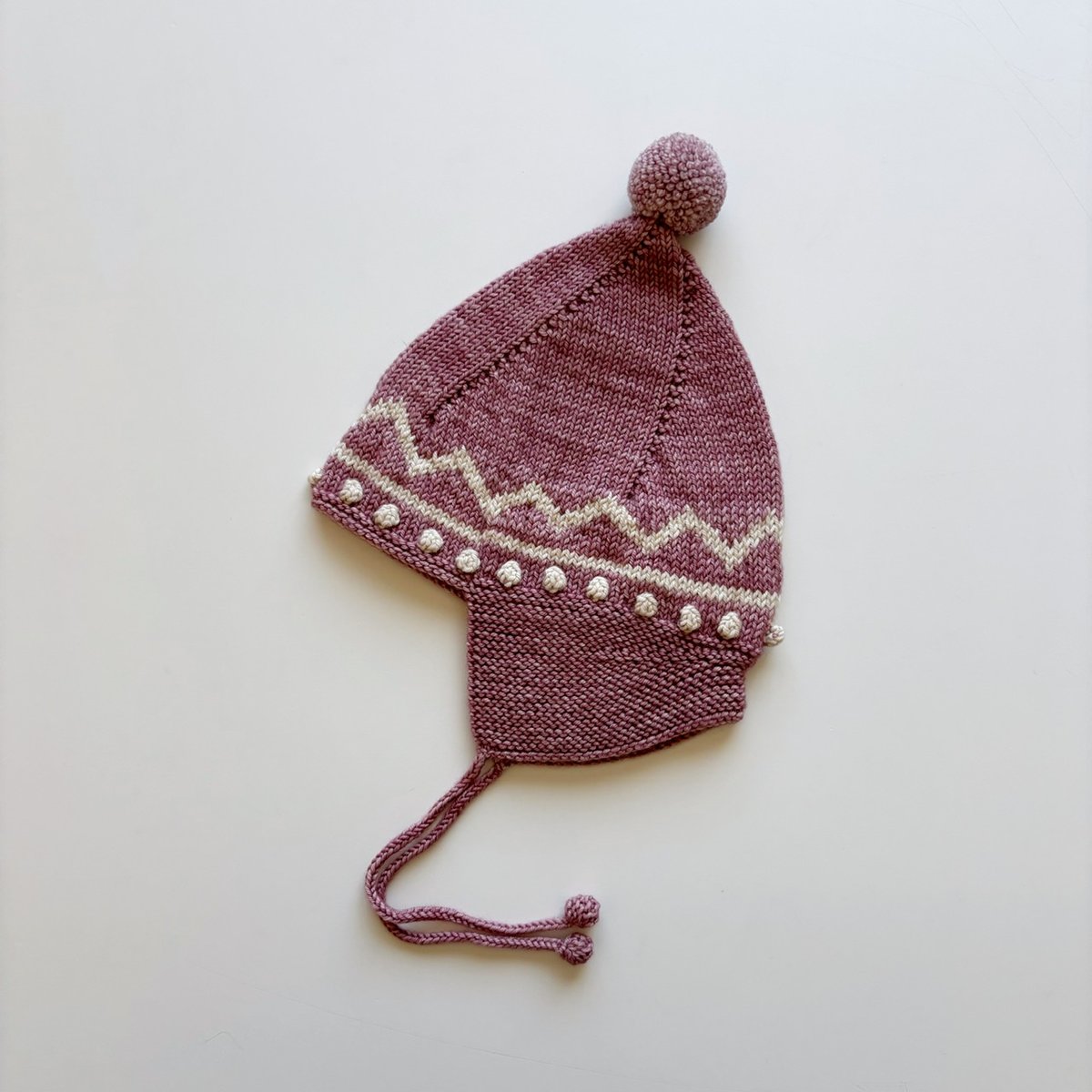 Misha & Puff Zig Zag Pointy Peak Hat - Antique