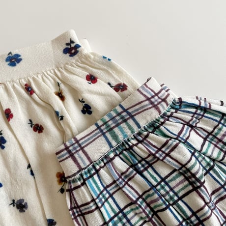 FUB Pointed Skirt - MULTI CHECK