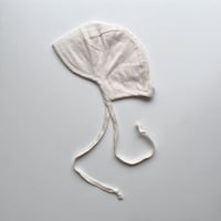 Briar Baby  BRIMMED IVORY LINEN BONNET