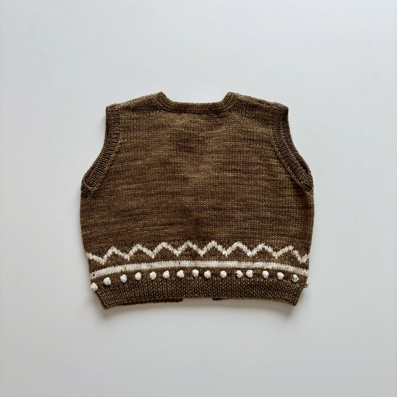 Misha & Puff Zig Zag Vest - Nutshell | Baby Sty