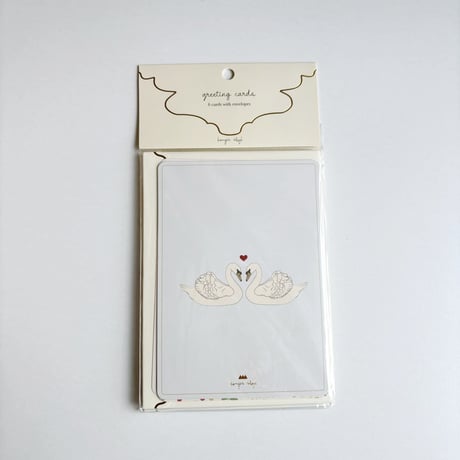 Konges Sløjd 　6PACK GREETING CARDS - DINO/SWAN