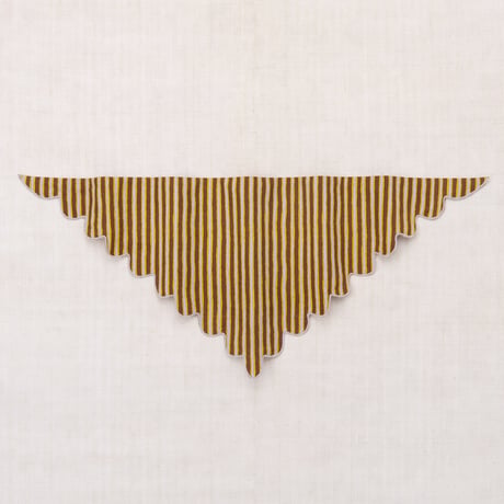 Misha & Puff　SCALLOP SCARF - COLA PAINTERLY STRIPE