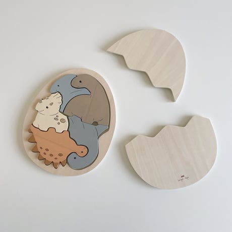 Konges Sløjd　DINOSAUR EGG WOOD PUZZLE