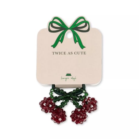 KongesSløjd  2 PACK CHERRY HAIR ELASTIC