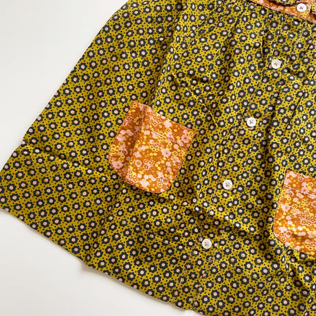 Misha & Puff　Nanna Tunic - Pistachio Flower Dot