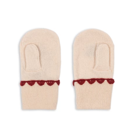 Konges Sløjd 　COLLETTE MITTENS - OFF WHITE
