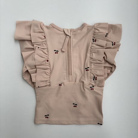 Konges Sløjd　MANUCA FRILL SWIM BLOUSE GRS - CHERRY BLUSH