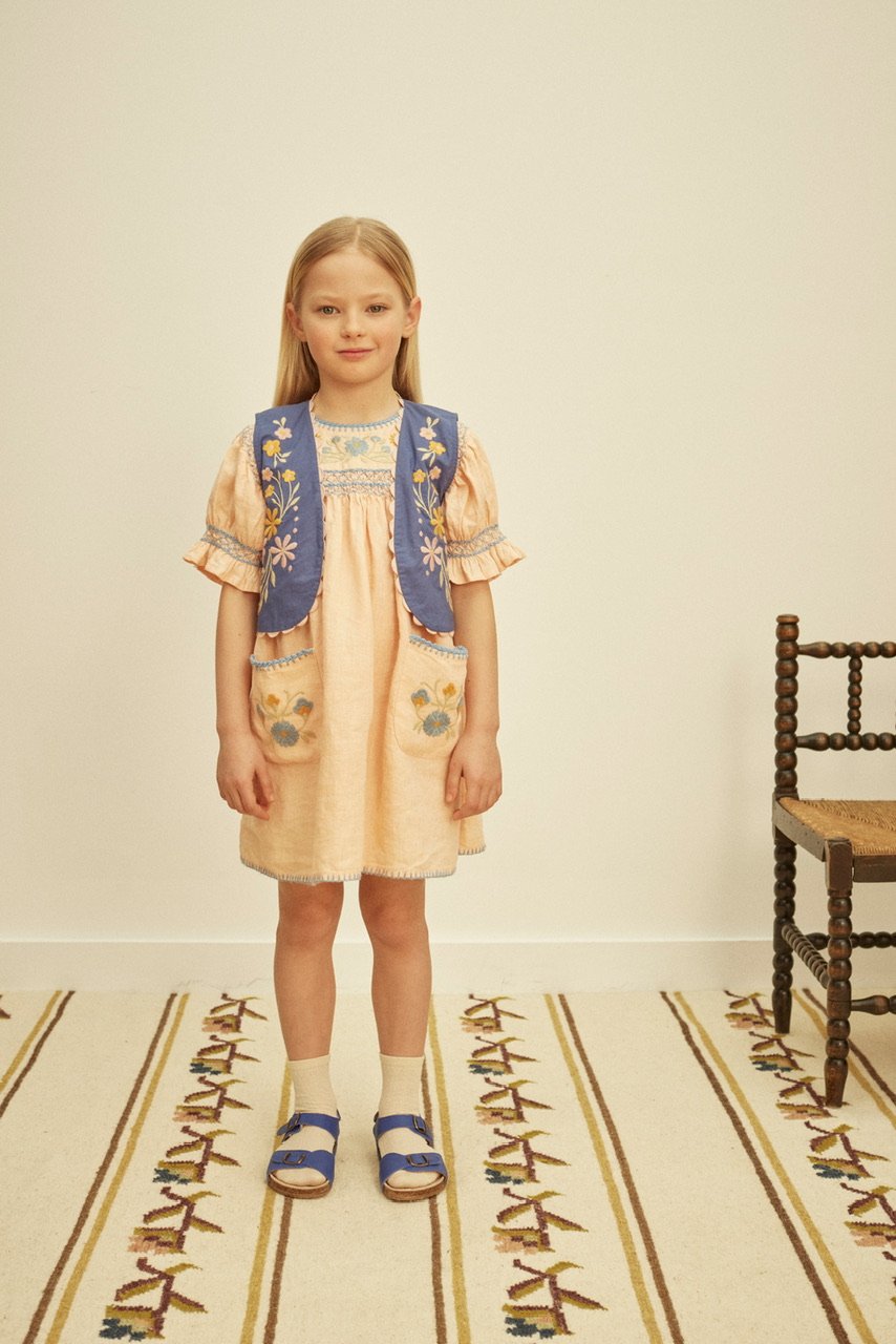 Apolina DORA DRESS - SATIN PINK | Baby Style LAB