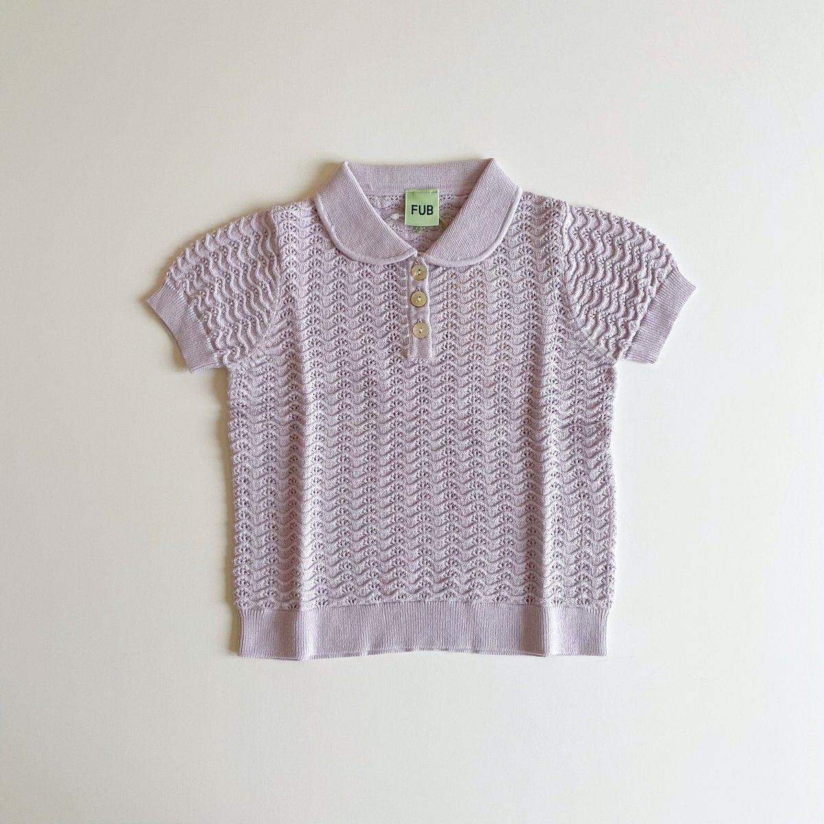 FUB Pointelle Polo - AMETYST | Baby Style LAB