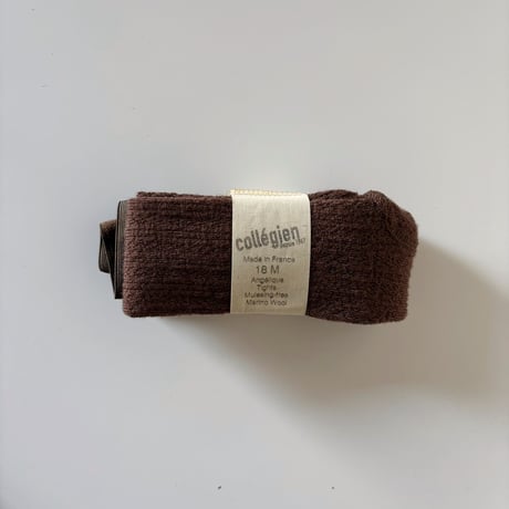Collegien  Angélique -  Pointelle merino wool tights