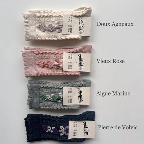 Collegien DALIA - Jacquard Flower Knee-high Socks