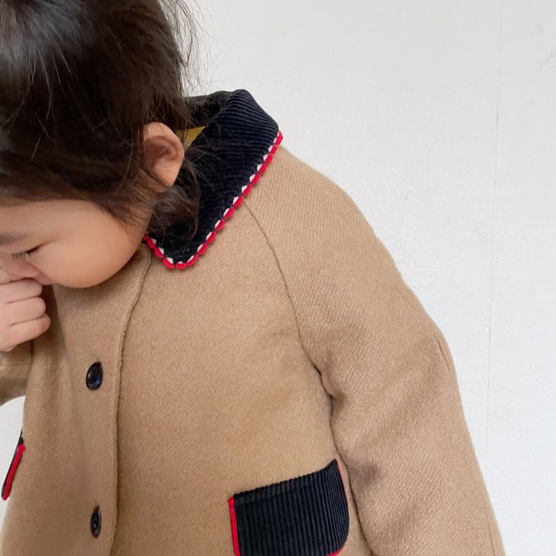 CARAMEL WOVEN OUTERWEAR - CAMEL W NAVY | Baby