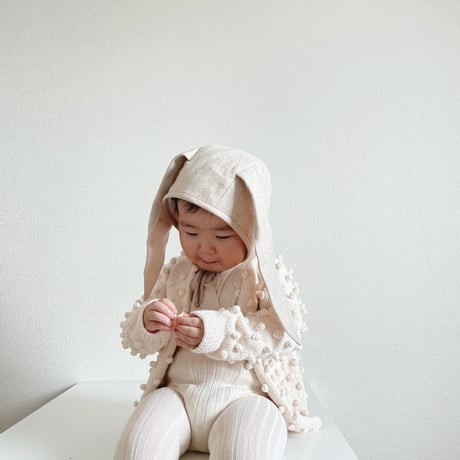 Briar Baby  OATMEAL BUNNY BONNET COTTON-LINED