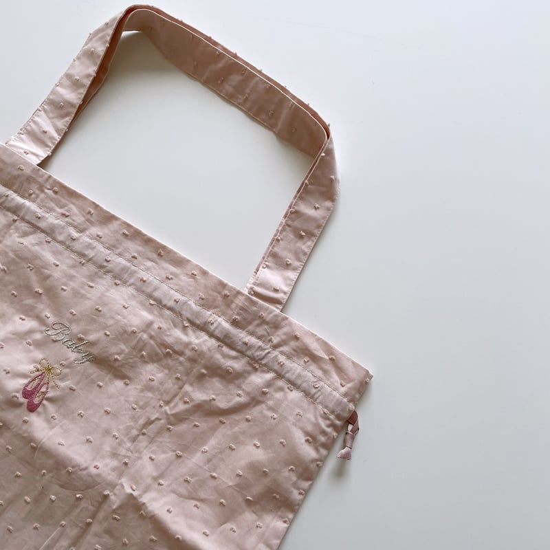 ドローイングバッグ ピンク LLサイズ (取っ手付き) | Baby Style LAB ドローイングバッグ ピンク LLサイズ (取っ手付き) | Baby Style LAB