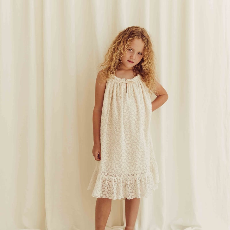 Childrens white lace dress cheap