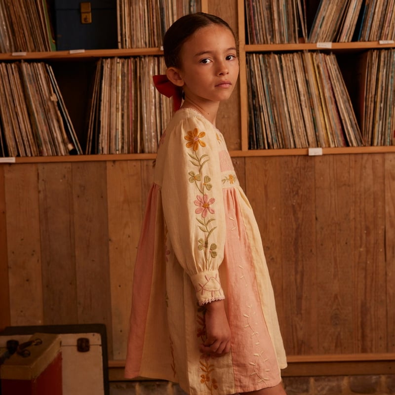 ワンピース Apolina Patsy Dress Apolina Patsy Dress - Milk 7-9y