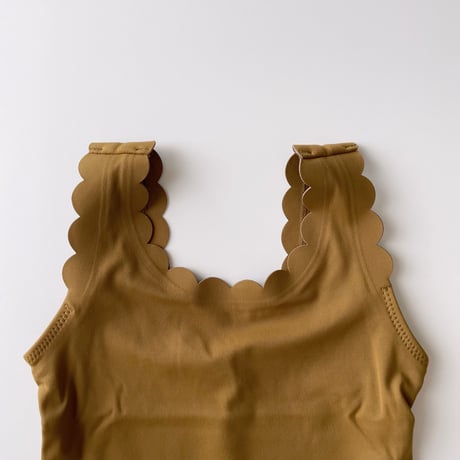 Konges Sløjd　SCALLOP SWIMSUIT - BRONZE BROWN
