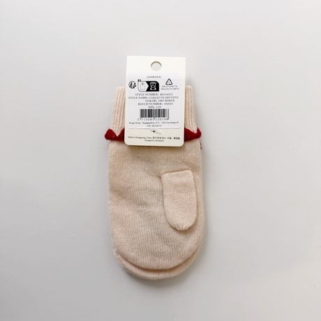 Konges Sløjd 　COLLETTE MITTENS - OFF WHITE