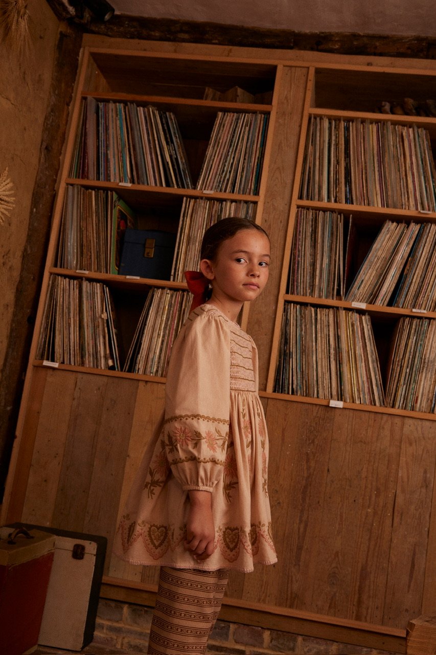 Apolina PENNY SMOCK DRESS - PINK BEIGE | Baby