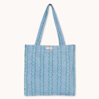 tiny cottons  Blue Flowers Tote Bag