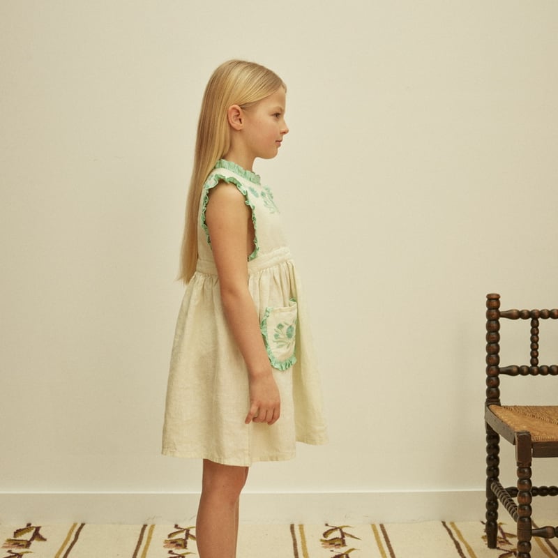 Apolina IDA DRESS - MINT CREAM/SEAGLASS | Baby