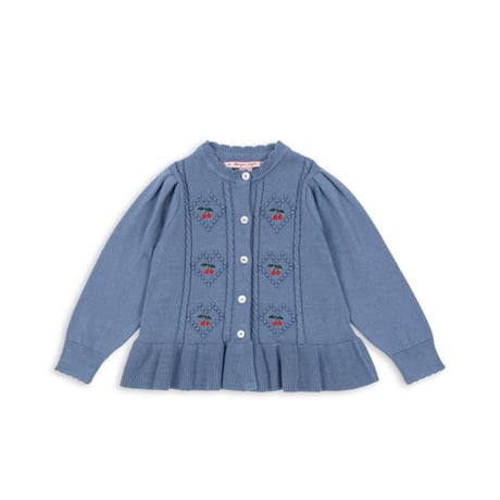 KongesSløjd　SOLEIL CARDIGAN GOTS - COUNTRY BLUE