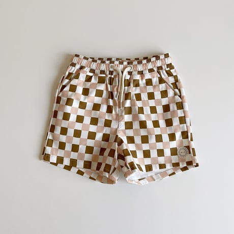 Rylee + Cru　BOYS BOARDSHORT - RETRO CHECK