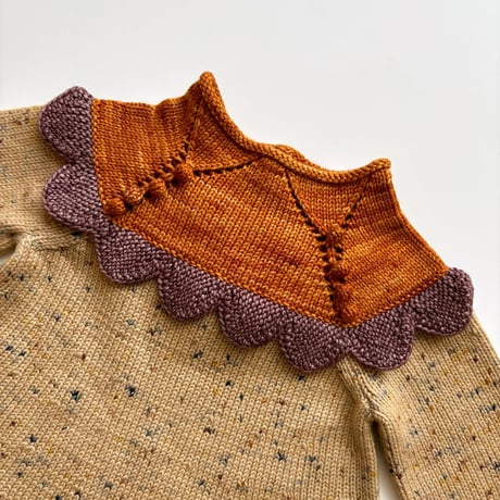Misha & Puff　Scallop Yoke Tunic Dress - Camel confetti