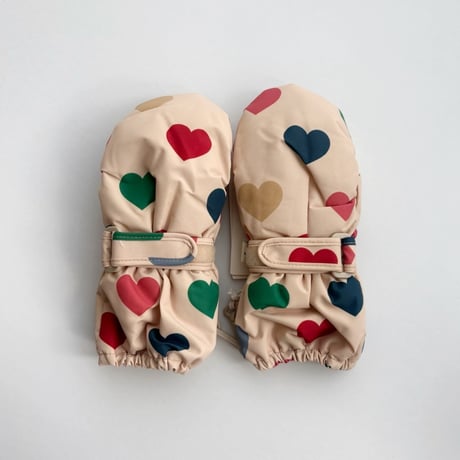 Konges Sløjd 　NOHR SNOW MITTENS PRINT - COEUR COLORÉ