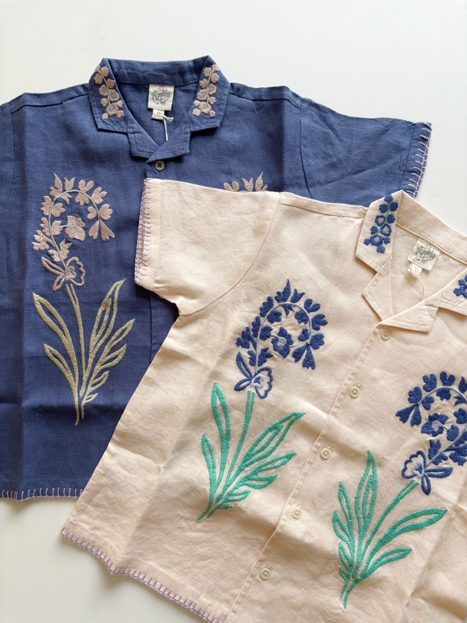 Apolina DONNY EMBROIDERED SHIRT - BLUSH | Baby