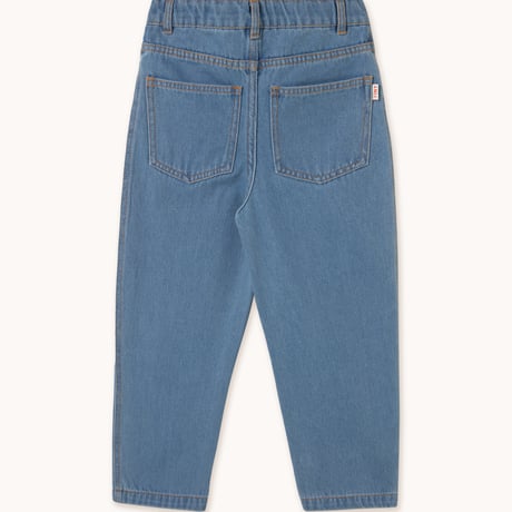 tiny cottons   STRAWBERRIES EMBROIDERED JEANS - light blue denim