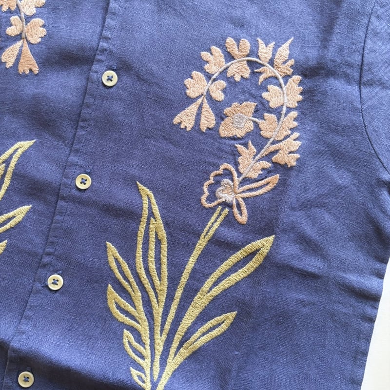 Apolina DONNY EMBROIDERED SHIRT - AZUL | Baby