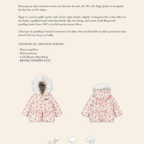KongesSløjd　SIGGE JACKET GRS - BELLA ROSITA