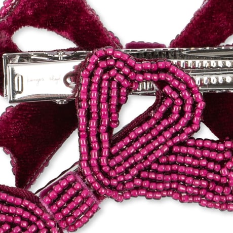Konges Sløjd 　2 PACK PEARLY BOW HAIR CLIPS